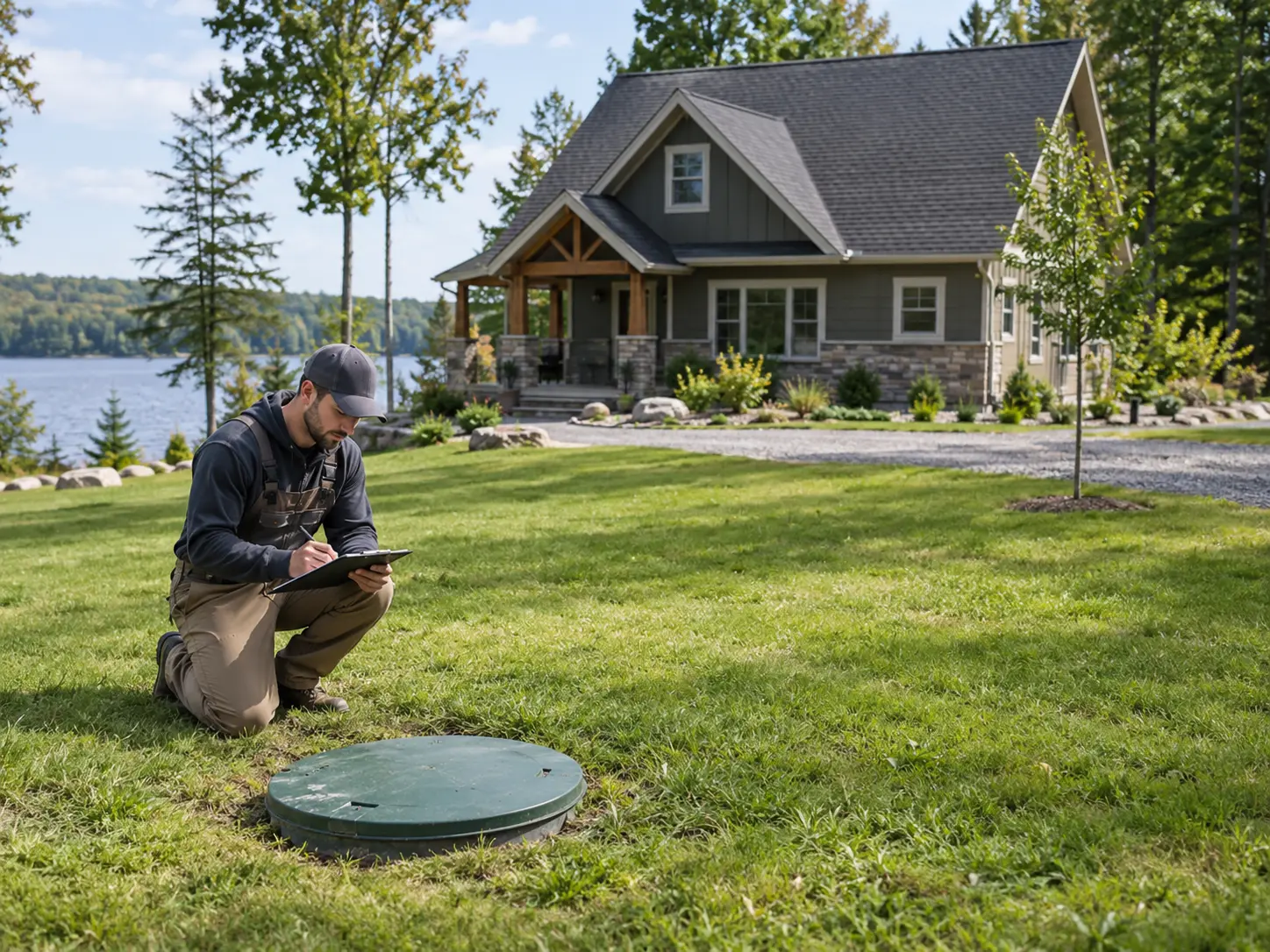 septic service for a rural property in Durham Region